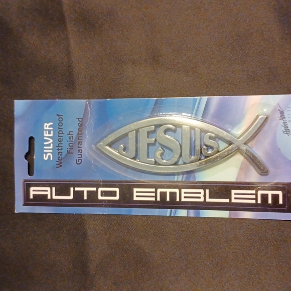 Jesus Auto Emblem. Silver - Picture 2 of 4